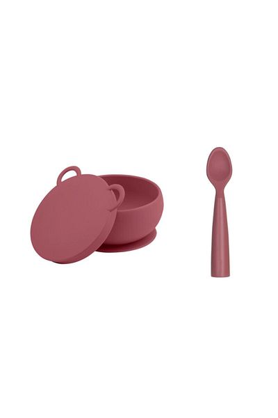 OiOi Bowl with Lid and Nam Nam Spoon Set