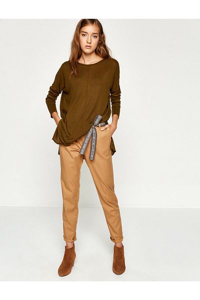 Koton Belt Detailed Trousers