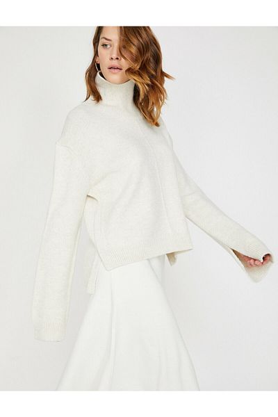 Koton Pullover - Ecru - Regular Fit