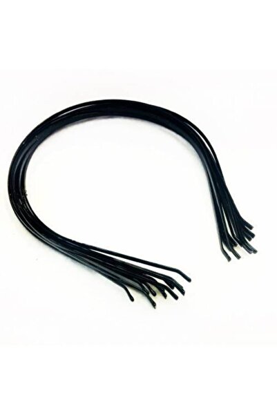 Sermet Süs Dünyası 12 Adet Siyah Metal Tel Taç