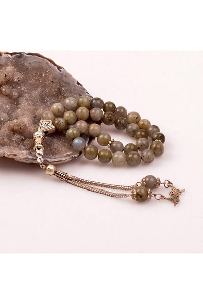 Taş Sandığı Labradorite Stone Rosary (8 Mm)