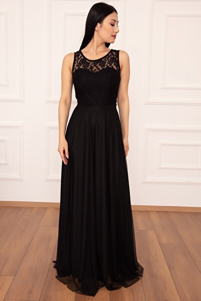 PULLIMM Φόρεμα Metiy 3380-4 Δαντέλα και Σιφόν