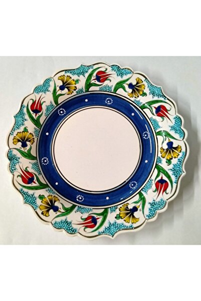 Sultan Çini 30 Cm Samur Desen Fotoğraf Tabağı