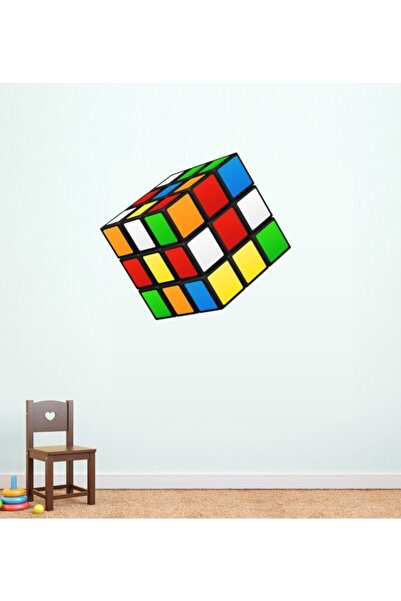 Devo Oyun ملصق مدرسي ثلاثي الأبعاد بنمط مكعب روبيك