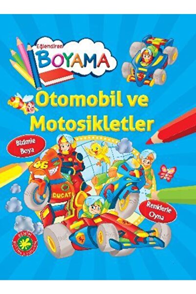 Parıltı Yayıncılık Entertaining Painting-Automobiles and Motorcycles