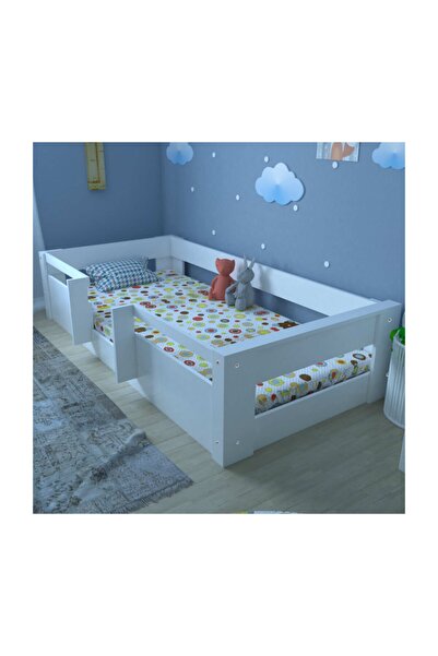Herseycik Ninnimo Bebek Odası Yatağı Beyaz 90x190 Yatak Uyumlu Mdf Karyola