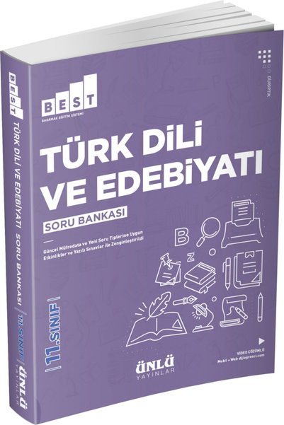 Ünlü Yayınları 11. Sınıf Türk Dili Ve Edebiyatı Best Soru Bankası / Kolektif ...