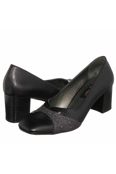 İriadam Women's Black Large Size Shoes Kdr1413