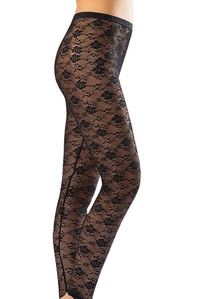 VaryaMoll Μακρύ Γυναικείο Κολάν - Kota 4060 Δαντελωτό