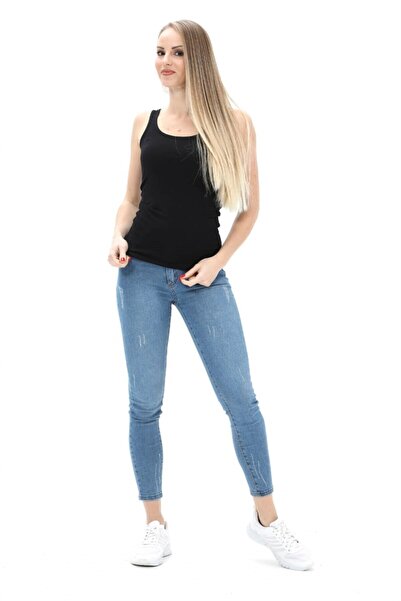 ModaPlaza Дамска черна блуза без ръкави