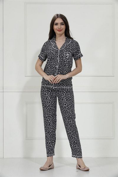 Etoile Set de pijamale de vară cu mâneci scurte din țesătură din bambus / 98003