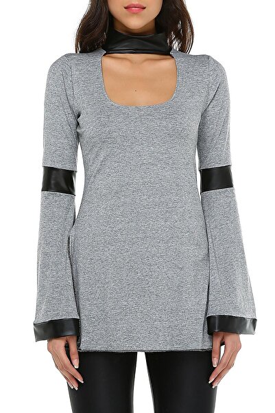 Quincey Tunica cu detalii din piele