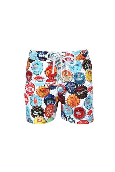 John Frank Boy's Colorful Printed Swim Shorts