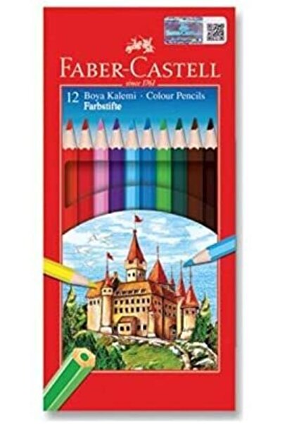 Faber Castell Faber-castell Karton Kutu Boya Kalemi 12 Renk Tam Boy