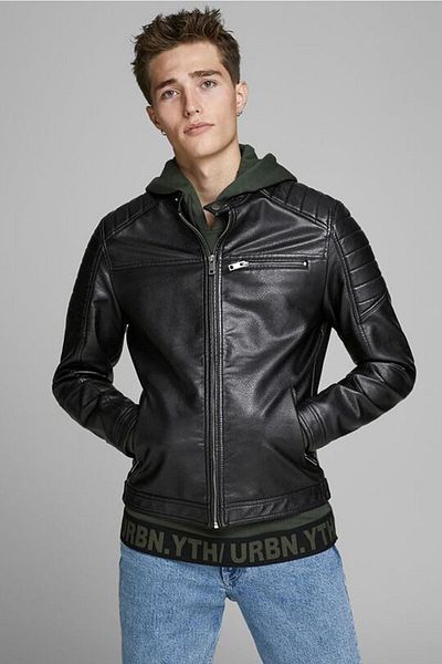 Jack & Jones Мъжко кожено яке Jack&jones