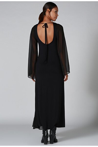 Quincey Tül Kollu Elbise