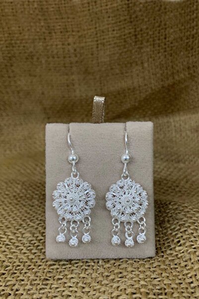 Artuklu Telkari Telkari Gümüş Sallantılı Bereket Küpe