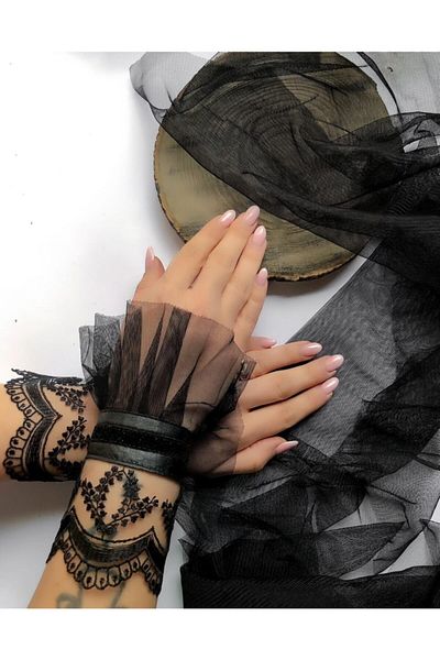 AGG TASARIM Lace Detailed Leather Bracelet