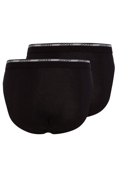 JOCKEY ® Modern Classic Slip 2 Pack / Black