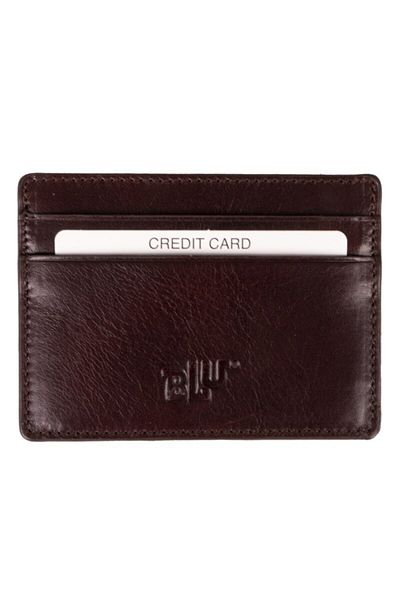 BLU Leather Credit Card Holder