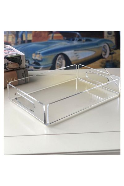 Queen Bee İstanbul Transparent Plexiglass Tray 25cm X 17cm