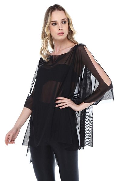 Quincey Shoulder Detailed Tulle Tunic
