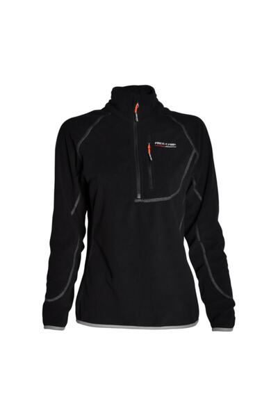 Freecamp Kadın Siyah Woman Half Zipper Fleece Polar