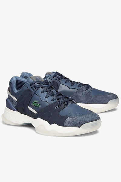 Lacoste T-Point 0721 1 g Sma Men's Navy Blue White Sneaker 741Sma0101
