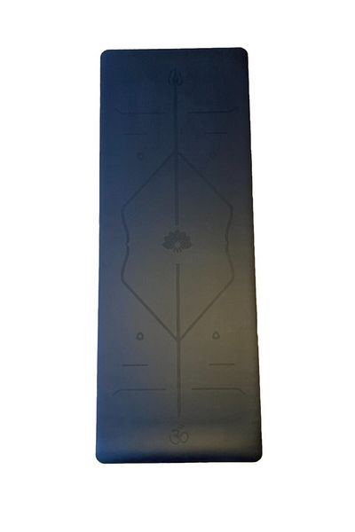 YogaTime Rubber Laser Line Yoga Mat 3 MmBlack
