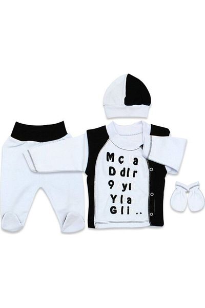 Yonca Çocuk Fan Bodysuit Set Newborn 0-3-6 Months 4-Piece