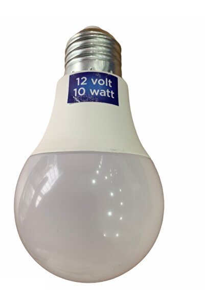 ATAELEKTRONİK 12v 12 Volt Led Ampül Beyaz Renk E27 Duy 650lm 6500k Tasarruflu Aydınlatma