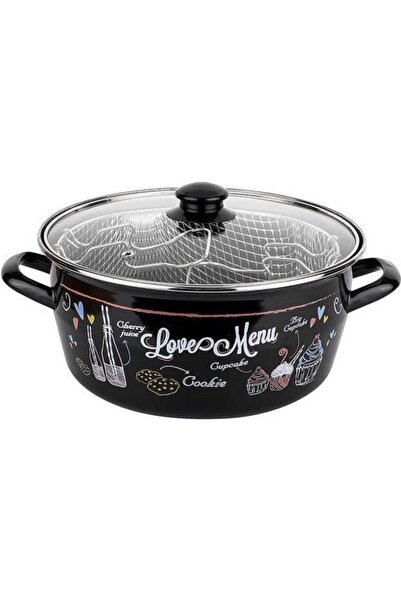 Tantitoni Love Menu Enamel Frying Pot 28 cm