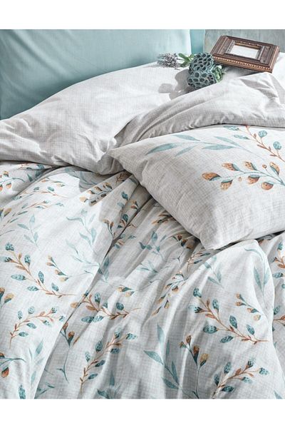Cotton Box Σετ Παπλωματοθήκη Μονό Lendell Mint