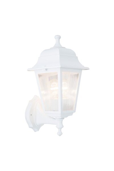 ZERPA Bahçe Armatürü Kare Aplik Beyaz