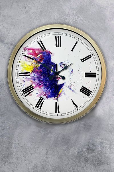 Kasva Concept 40 cm Antique Metal Different Worlds Wall Clock