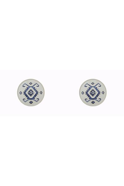 Porland Arabesque Pattern Flat Plate 18cm Set of 2