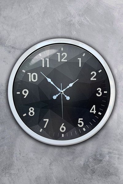 Kasva Concept 40 cm White Metal Modern Design Wall Clock