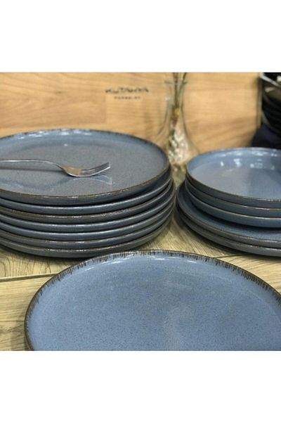 Kütahya Porselen Pearl Mood 6 Pieces 19 Cm Cake Plate
