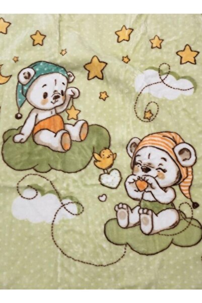 nacar çarşı Kalın Peluş Desenli Bebek Battaniyesi