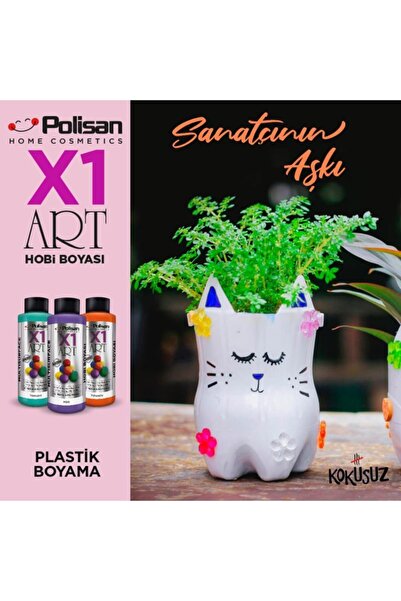 Polisan X1 Art Multisurface Akrilik Boya 120 Ml Krem -cam Kumaş Deri Seramik ...