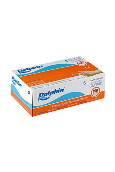 Dolphin Beyaz Lateks Eldiven Pudrasız (s) 100lü Paket