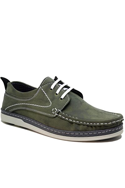 Genel Markalar E154 Erkek Yeşil Nubuk Casual Ayakkabı