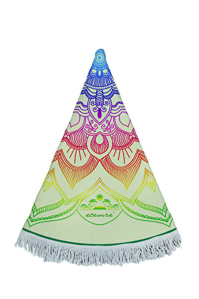 ECEMRE Στρογγυλή πετσέτα παραλίας