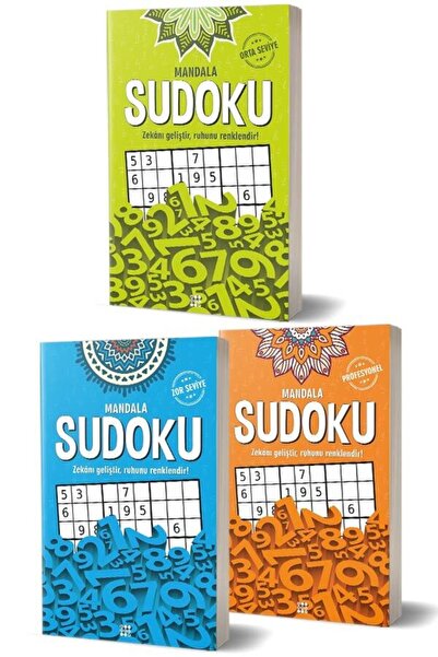 dokuzyayinlari Mandala Sudoku Seti - 3 Kitap