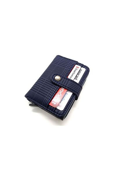 MKM Mbsg Group Plaid Automatic Mechanism Card Holder and Wallet