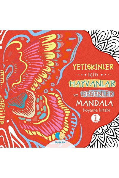 Mor Elma Yayıncılık Yetişkinler Için Hayvanlar Ve Desenler Mandala Boyama Kitabı-1