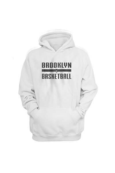 usateamfans Siva muška košarkaška majica sa kapuljačom Brooklyn