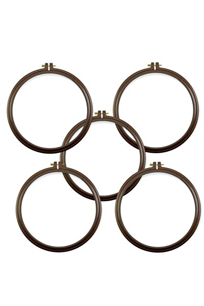 MİR بكرة لولبية بلاستيكية - بكرة تطريز لولبية - 20 سم - 5 قطع