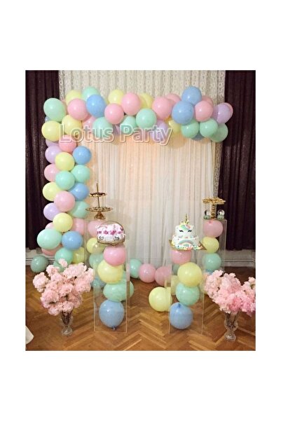 LOTUS PARTY مجموعة سلسلة بالونات تحت عنوان يونيكورن مكونة من 50 قطعة