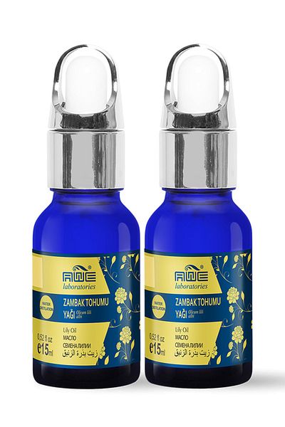 Awe Laboratories Awe 2-Pack Cemre Lily Carrier Serum - 15 ml with Dropper, Easy Use